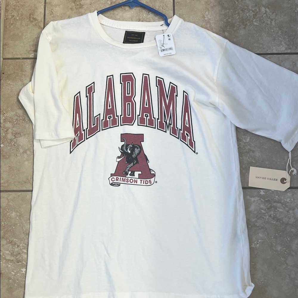 Alabama Crimson Tide White Short Sleeve Tee